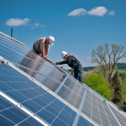 Intégration esthétique des panneaux photovoltaïques dans les bâtiments commerciaux Sainte-Anne